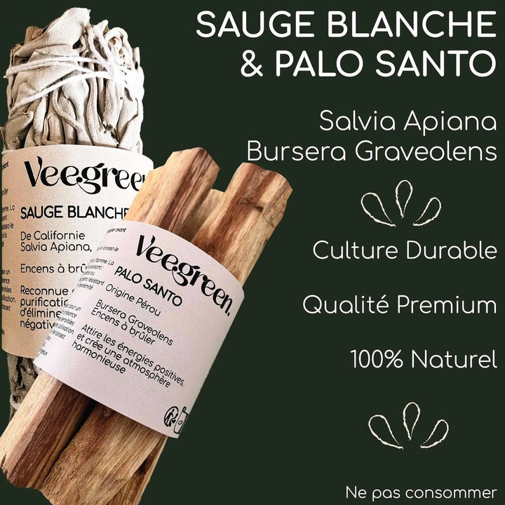 Sauge Blanche et Palo Santo Veegreen