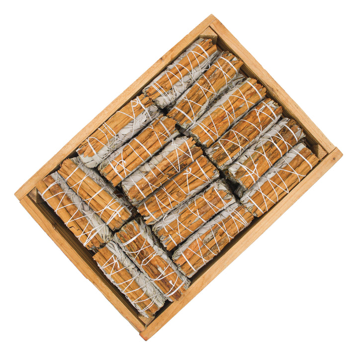 White & cinnamon sage